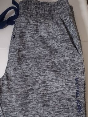 Michael Kors Men Jogger/Sleep/Lounger Pants, Small, Gray Marble Soft Comfort EUC